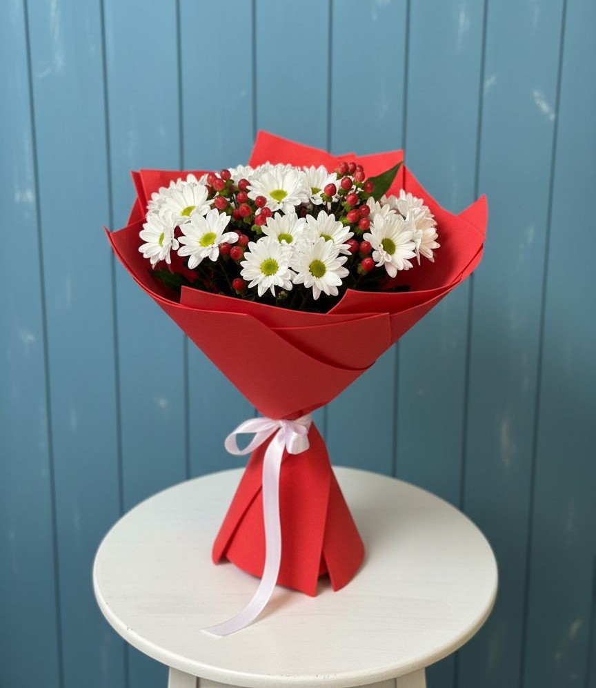 Букет цветов из: Хризантемы в Заолешенке