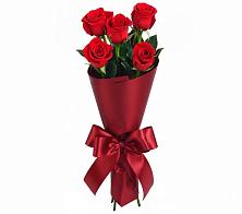 Букет 5 Красных роз Эдлесс Лав в Заолешенке
