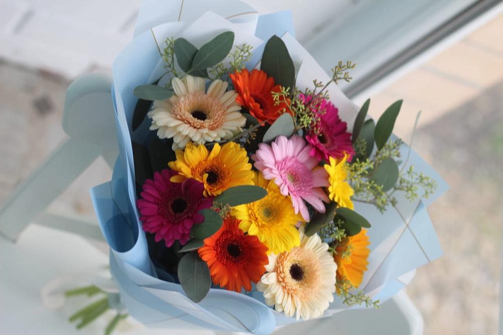 Букет цветов из: Герберы в Заолешенке