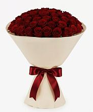 Букет 101 Бордовая роза Блэк Бакарра в Заолешенке