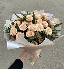 Букет Кремовые розы Латте в Заолешенке