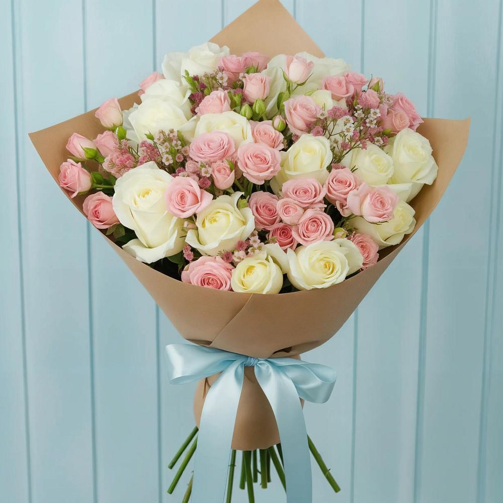 Букет цветов из: Розы в Заолешенке