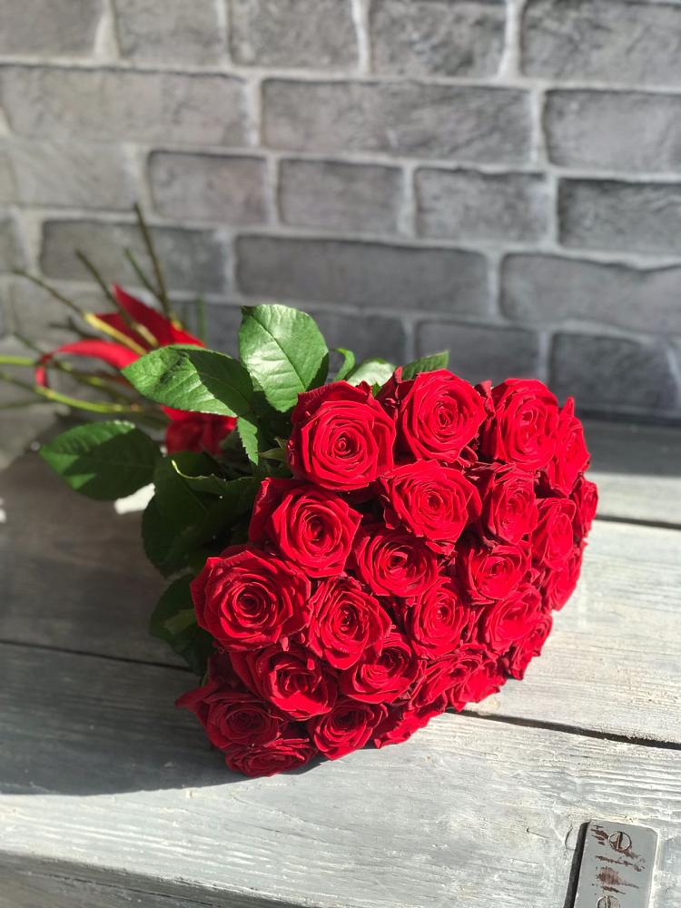 Букет Красные розы Фридом в Заолешенке