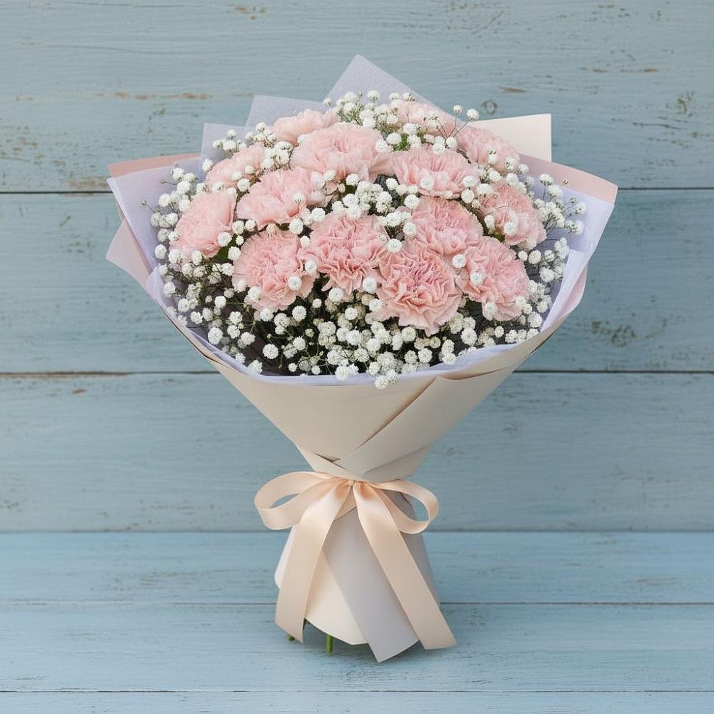 Букет цветов из: Гвоздики в Заолешенке