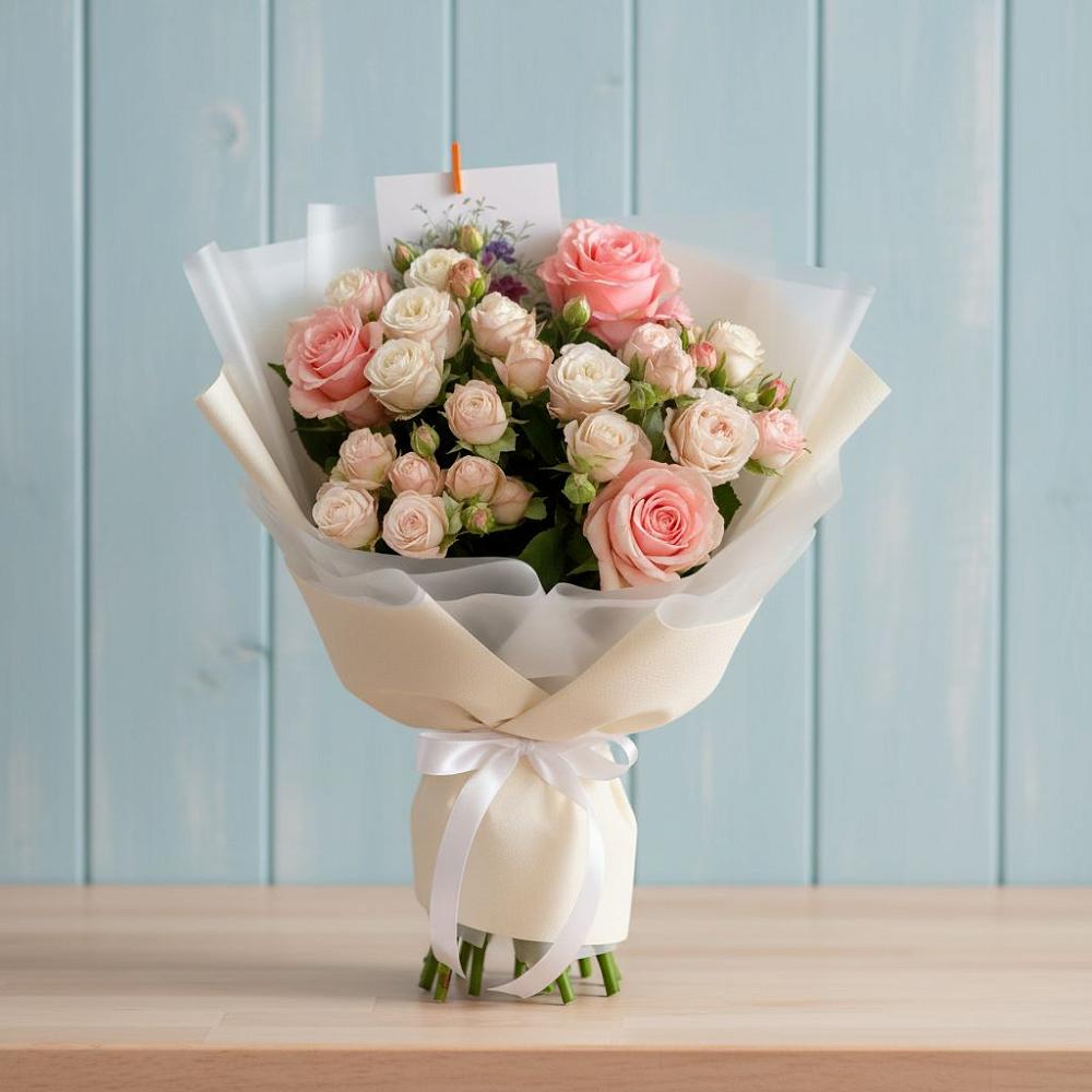 Букет цветов из: Розы в Заолешенке