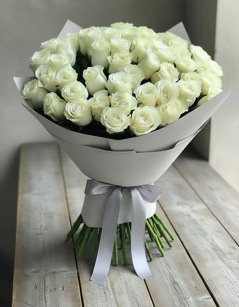 Букет 35 Белых роз в Заолешенке