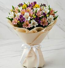 Букет цветов из:  Альстромерии в Заолешенке