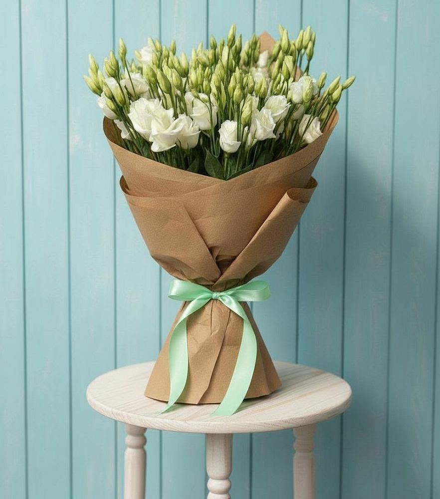 Букет цветов из: Лизиантусы в Заолешенке