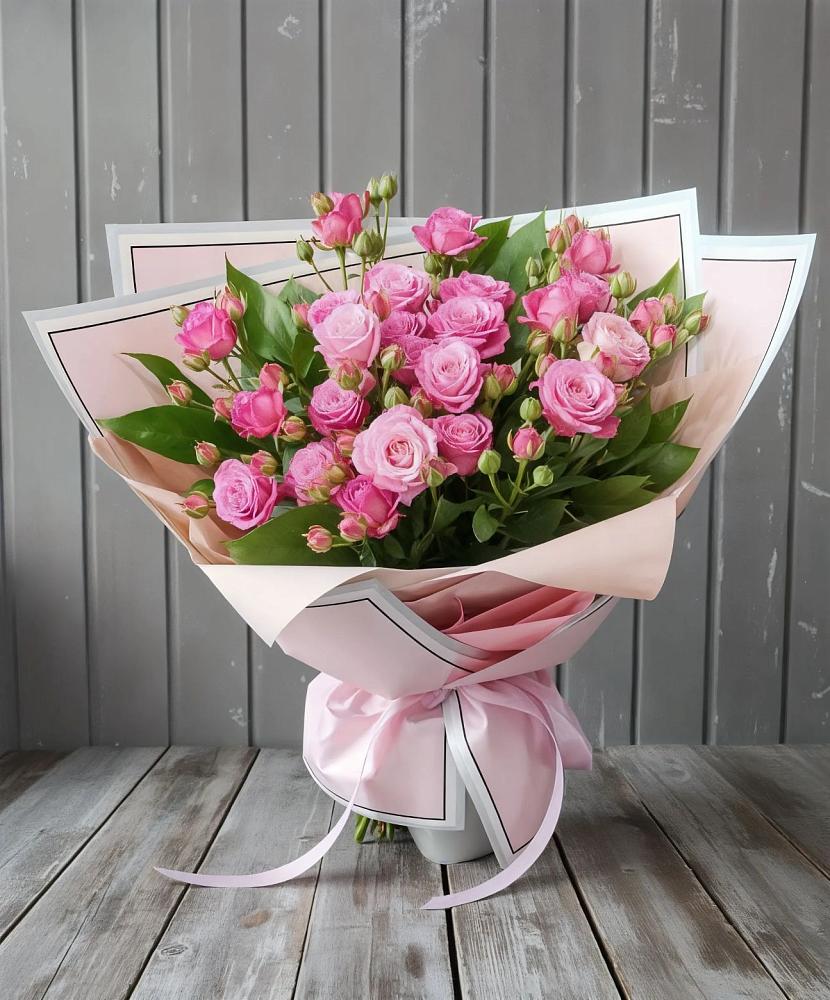 Букет Розовый кустик в Заолешенке