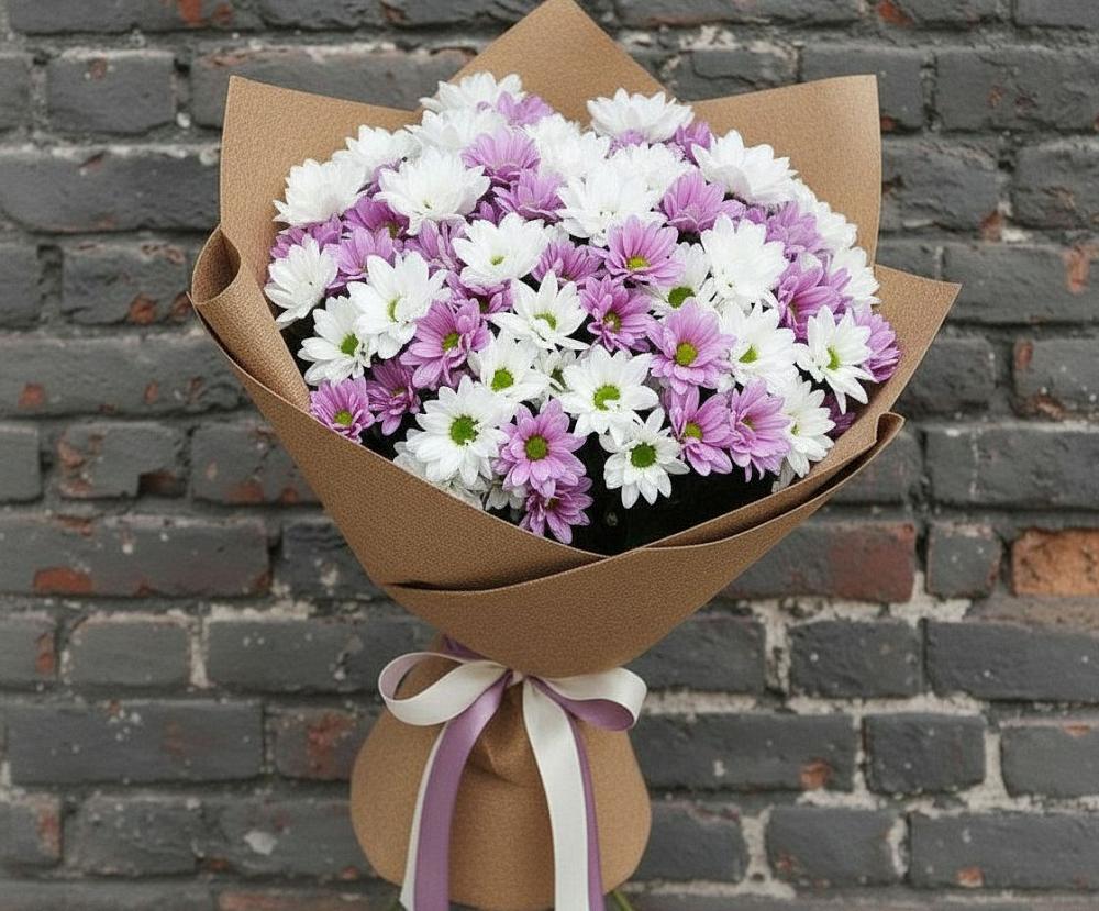 Букет цветов из: Хризантемы в Заолешенке