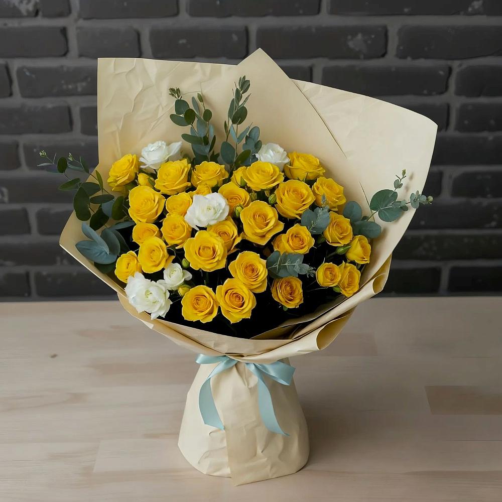 Букет цветов из: Розы в Заолешенке