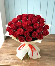 Букет 29 Красных роз в Заолешенке
