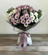 Букет цветов из:  Хризантемы и Розы в Заолешенке
