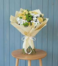 Букет цветов из:  Хризантемы и Розы в Заолешенке