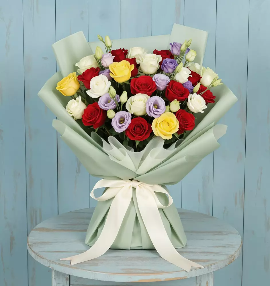 Букет цветов из: Розы в Заолешенке