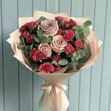 Букет цветов из:  Гвоздики и Розы в Заолешенке