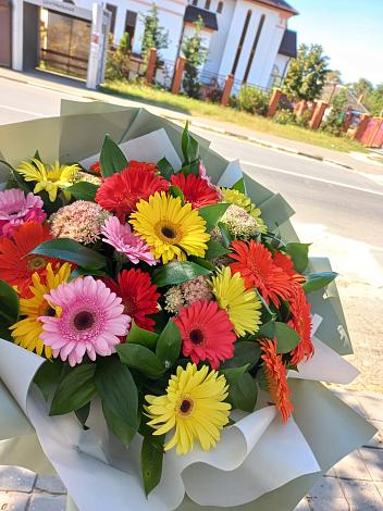 Букет цветов из: Герберы в Заолешенке